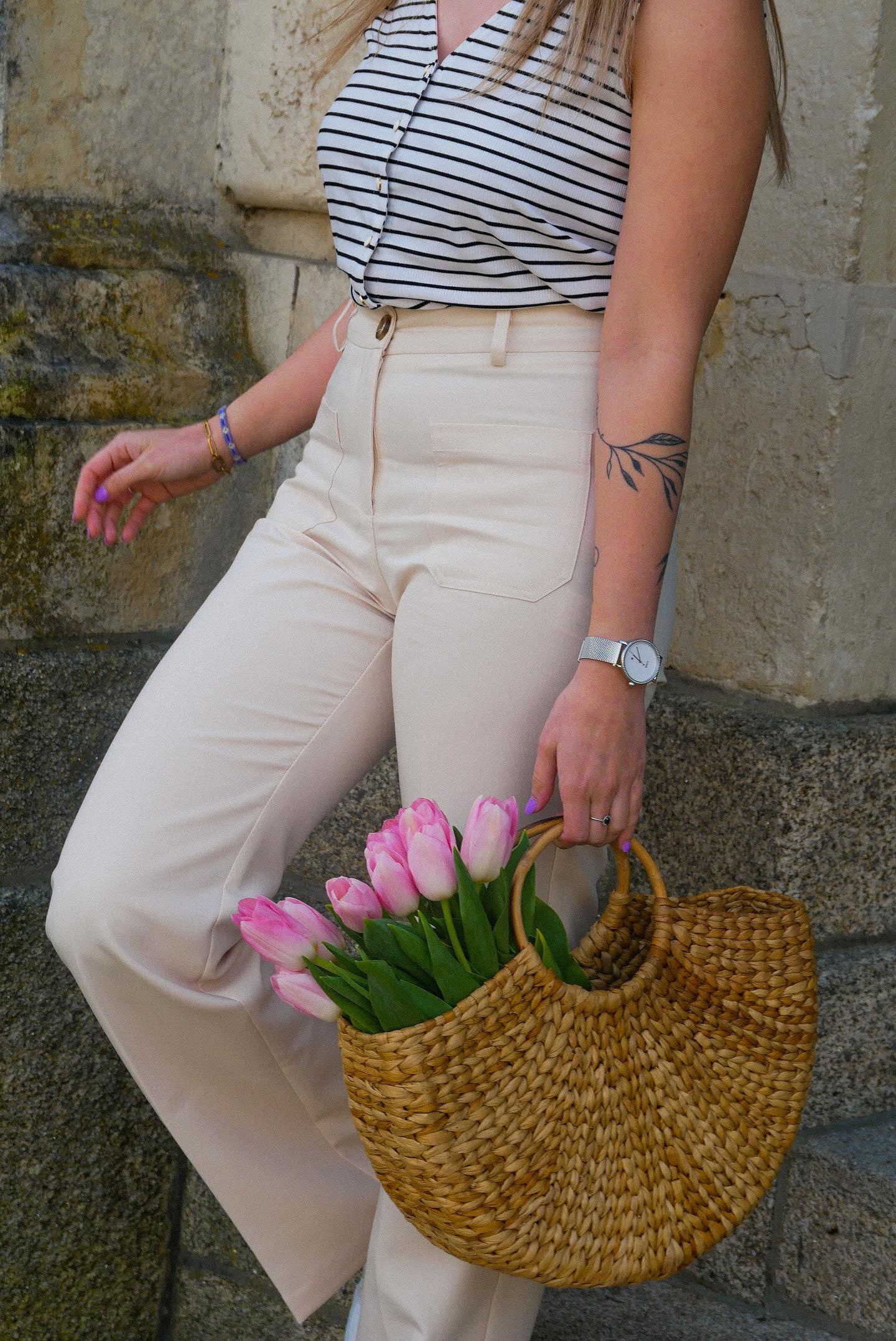 Pantalon beige Delia