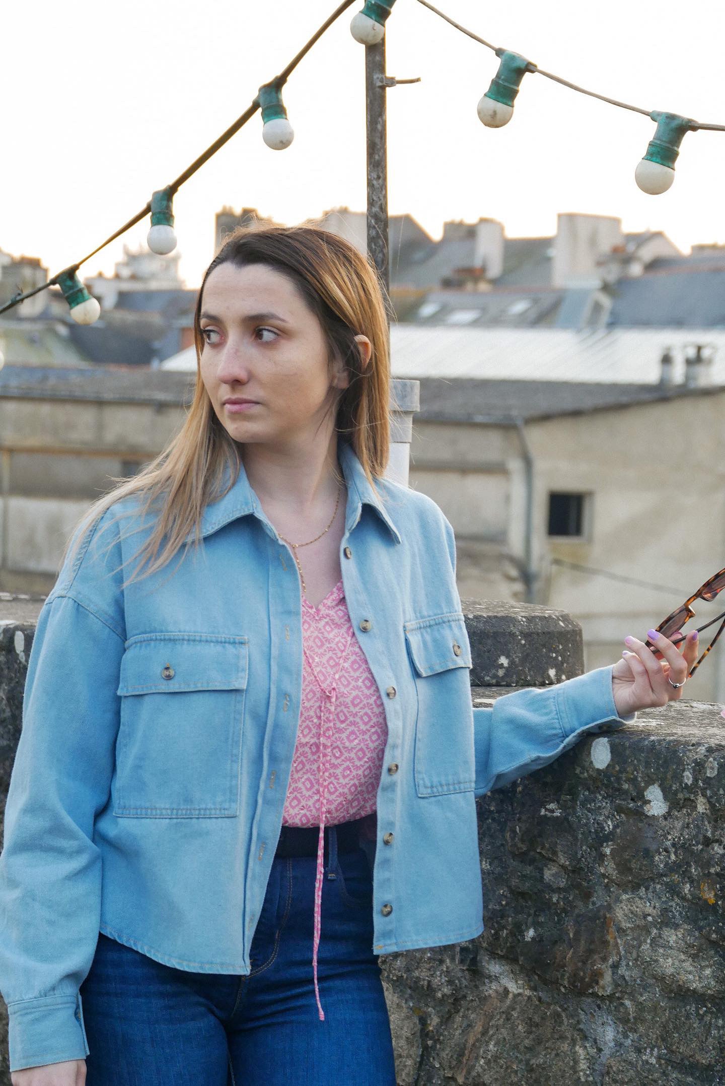 Veste en jean Dorine