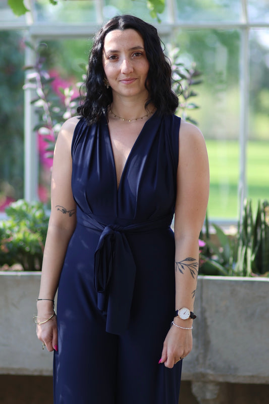 Combinaison Cécilia bleu marine