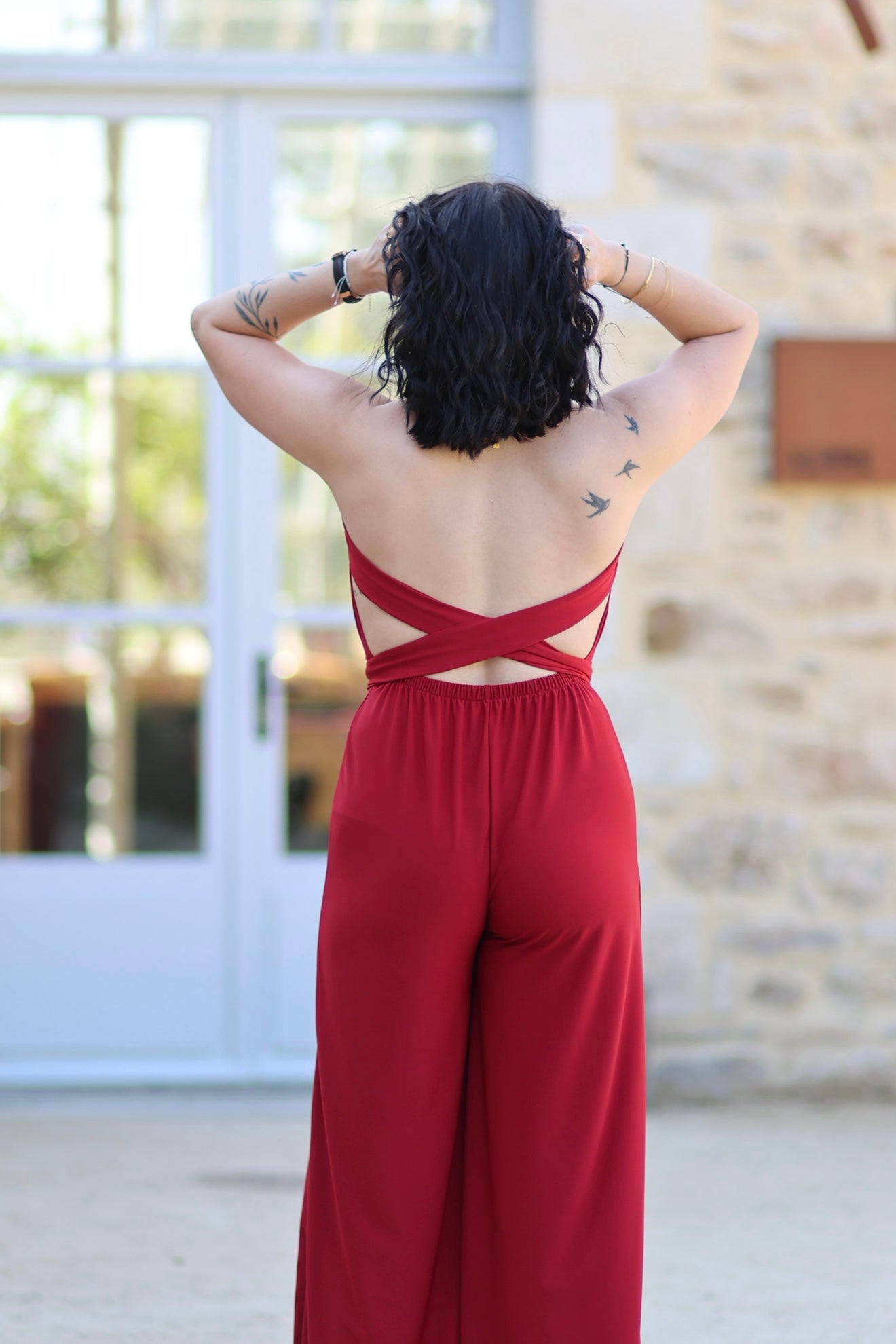 Combinaison Cécilia rouge