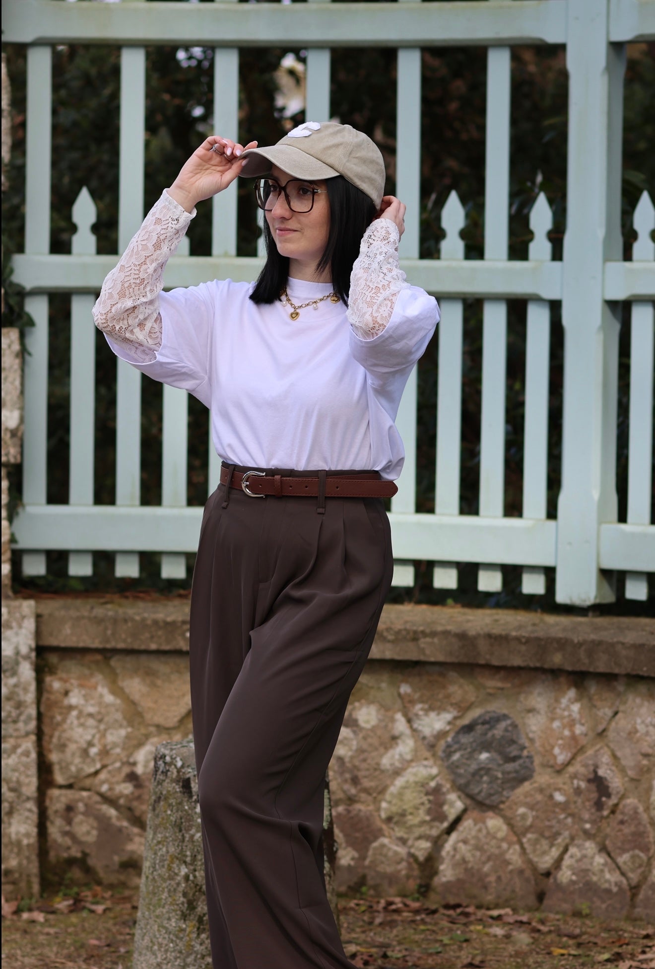 Pantalon marron Axelle