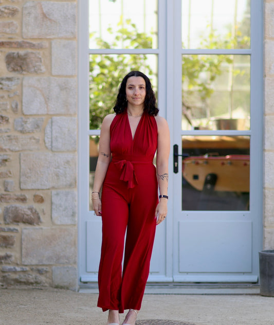 Combinaison Cécilia rouge