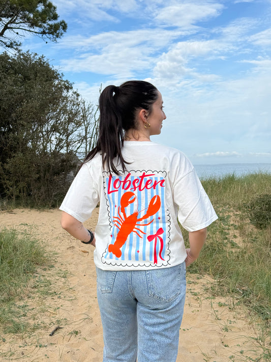 T-shirt Lobster blanc