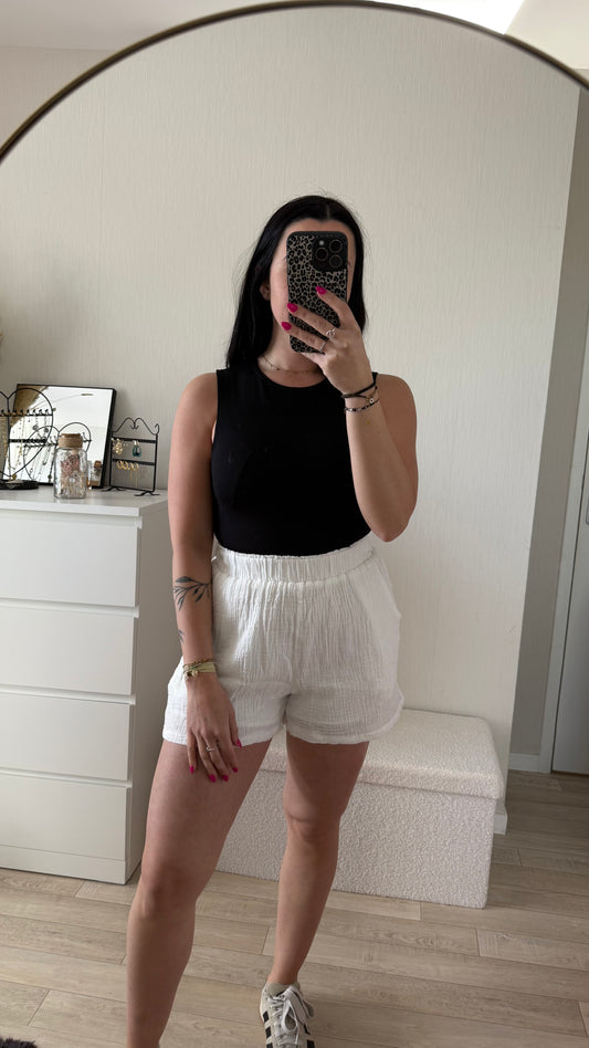Short en gaze de coton