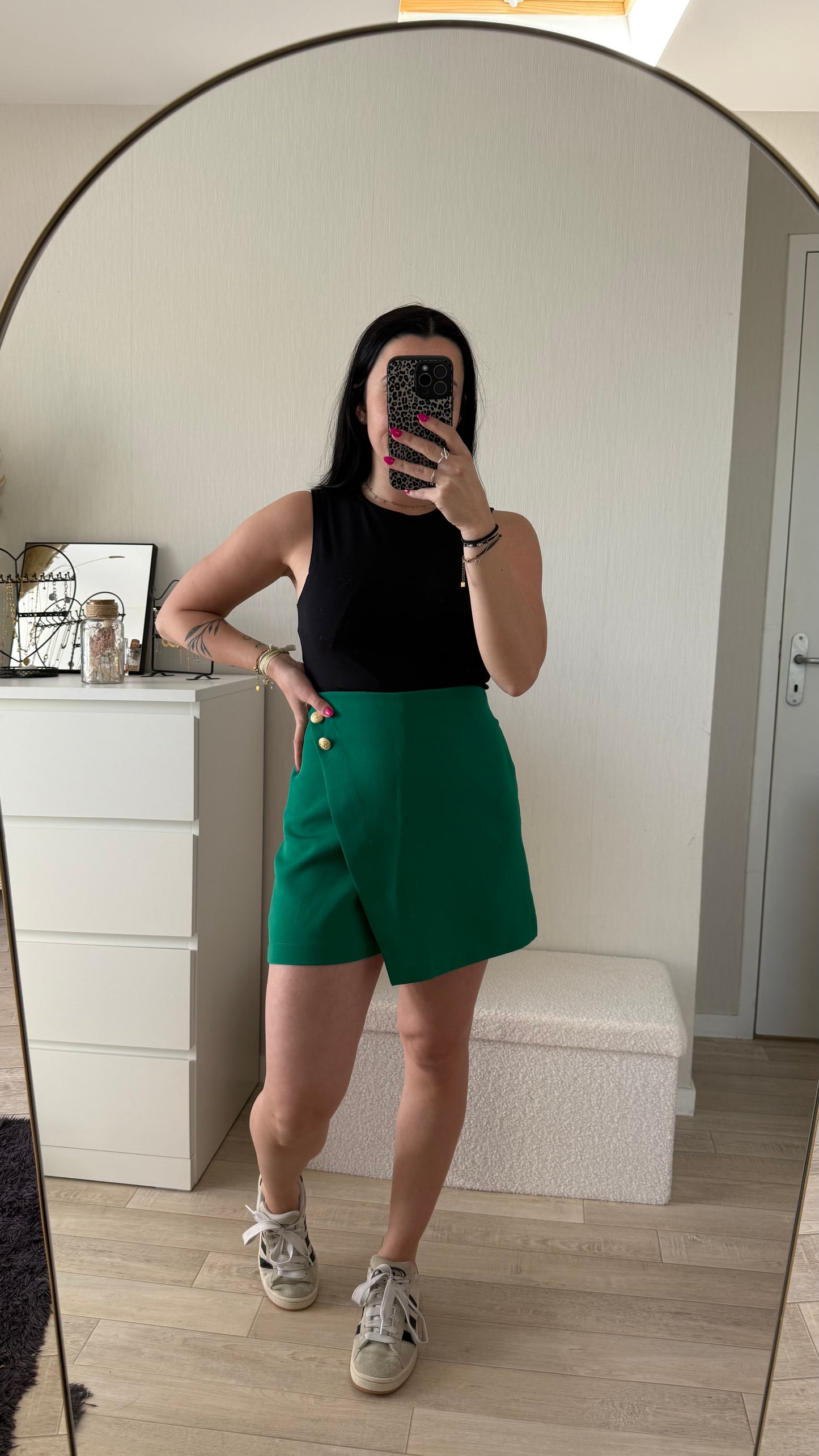 Jupe short verte