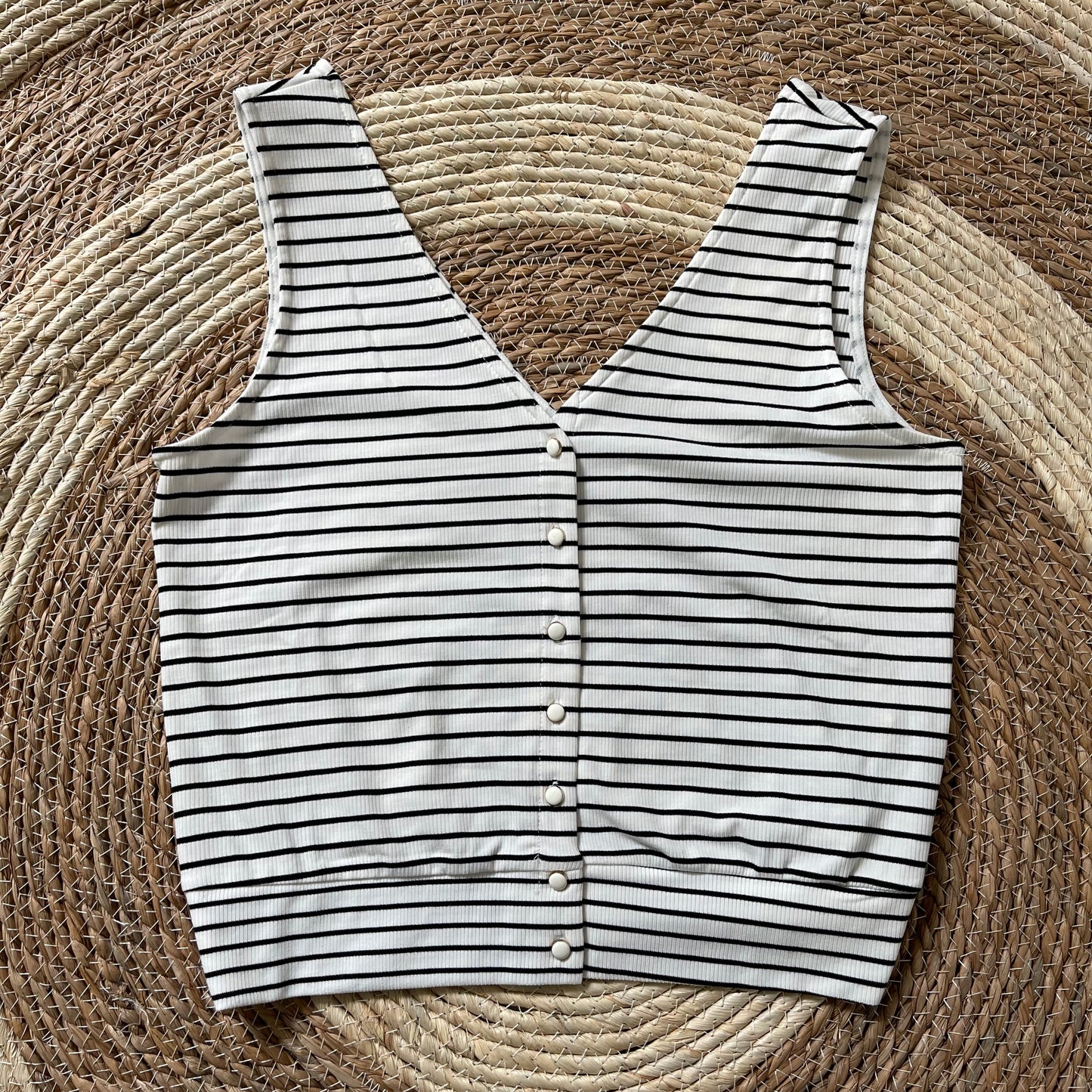 Top marinière noir Dorothée