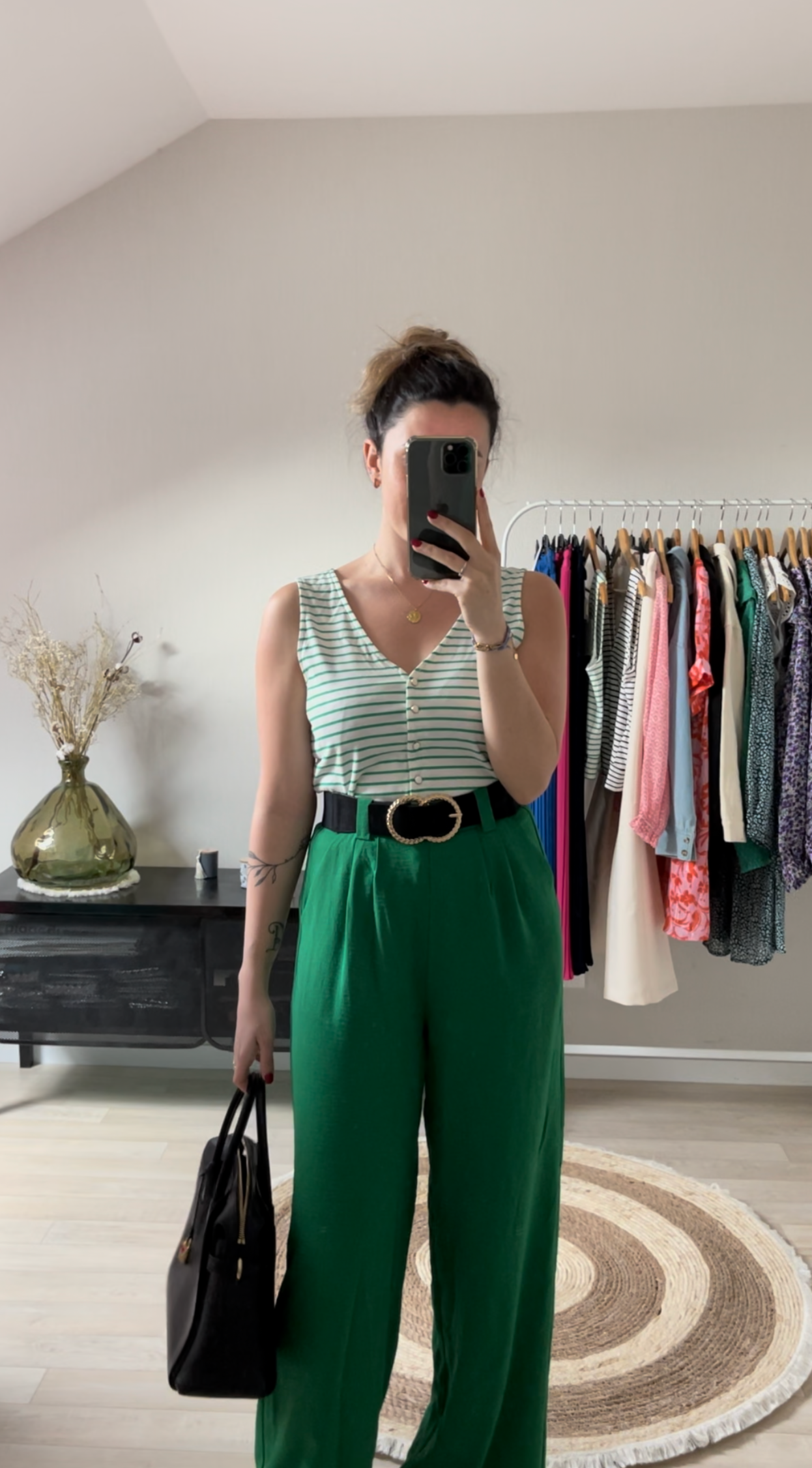 Pantalon vert Diana