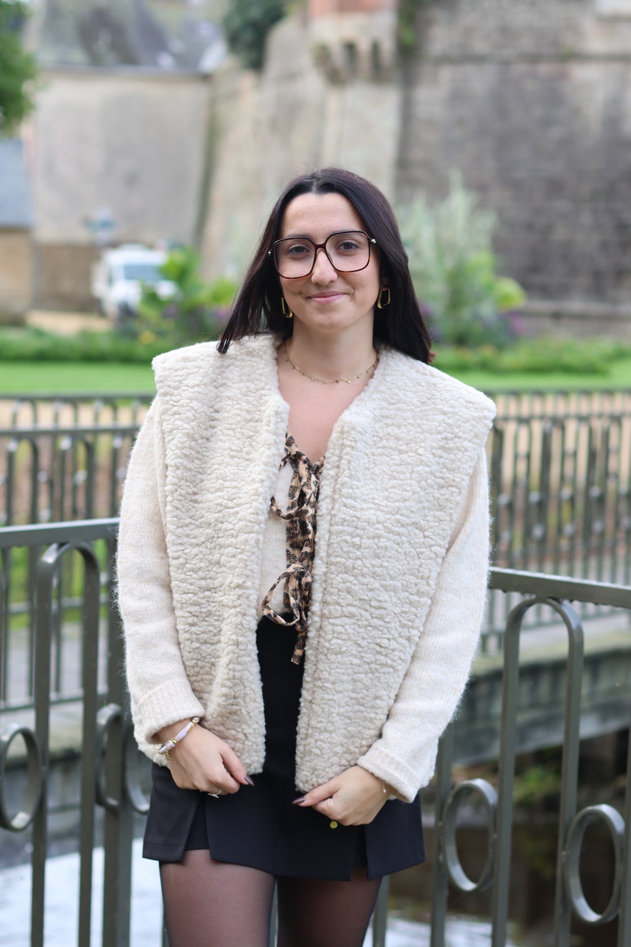 Veste moumoute sans manches