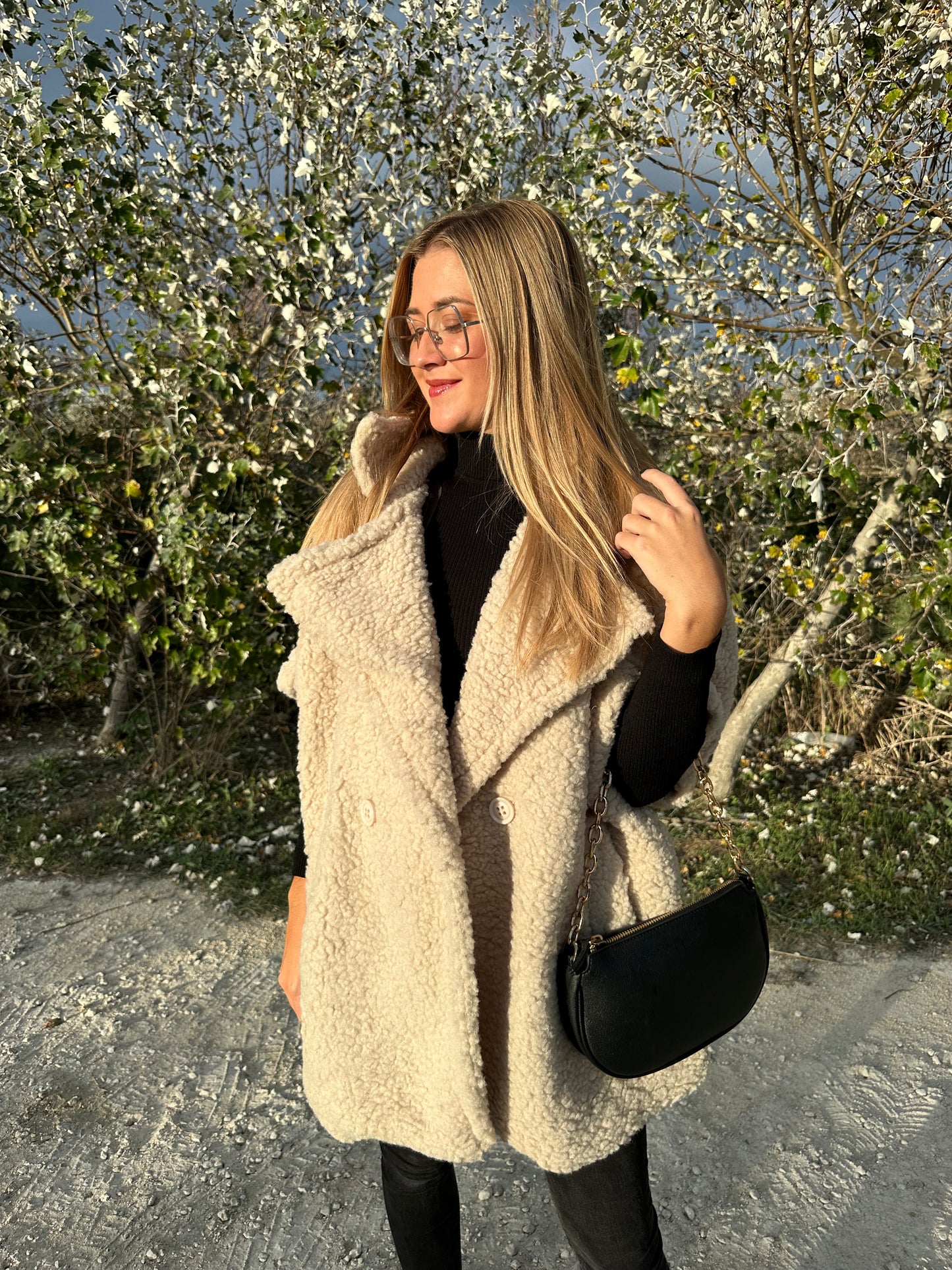 Veste sans manches Kamille beige