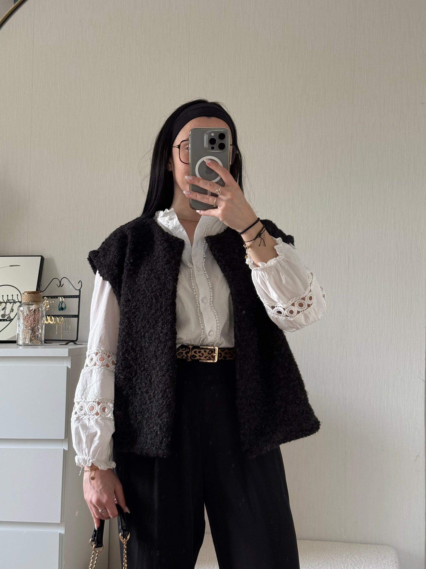 Veste sans manches noire