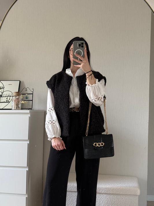 Veste sans manches noire