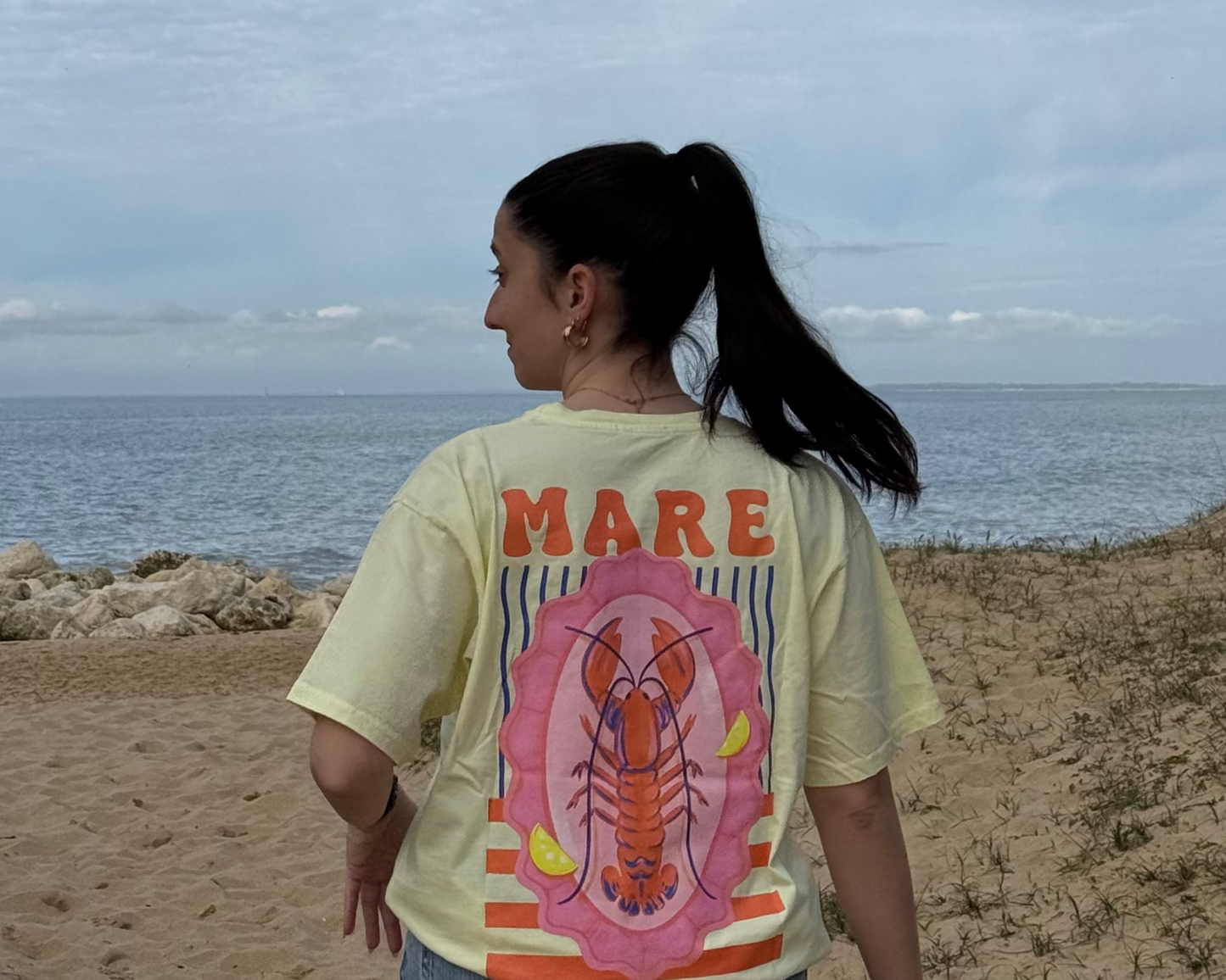 T-shirt Homard jaune