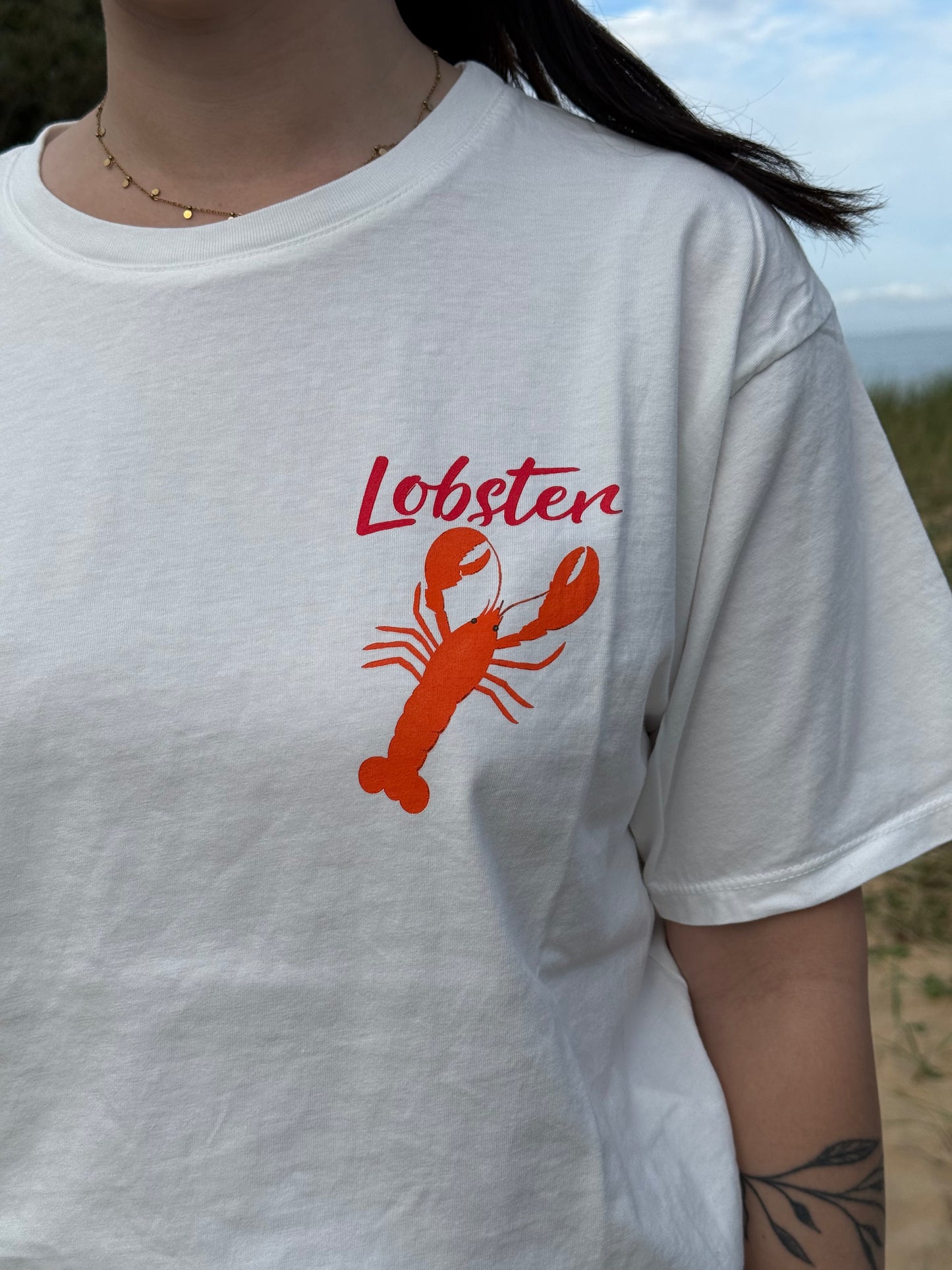 T-shirt Lobster blanc