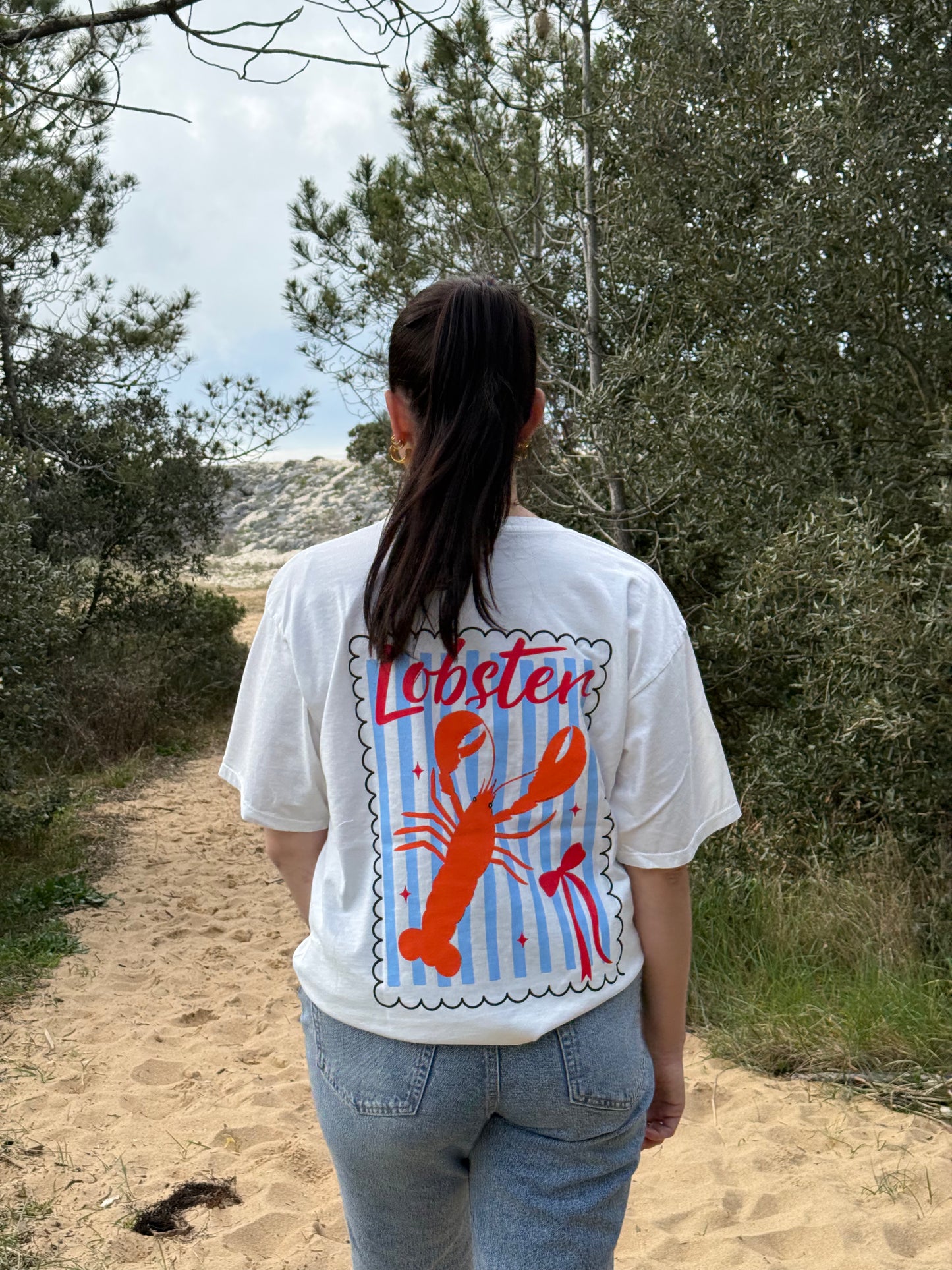 T-shirt Lobster blanc