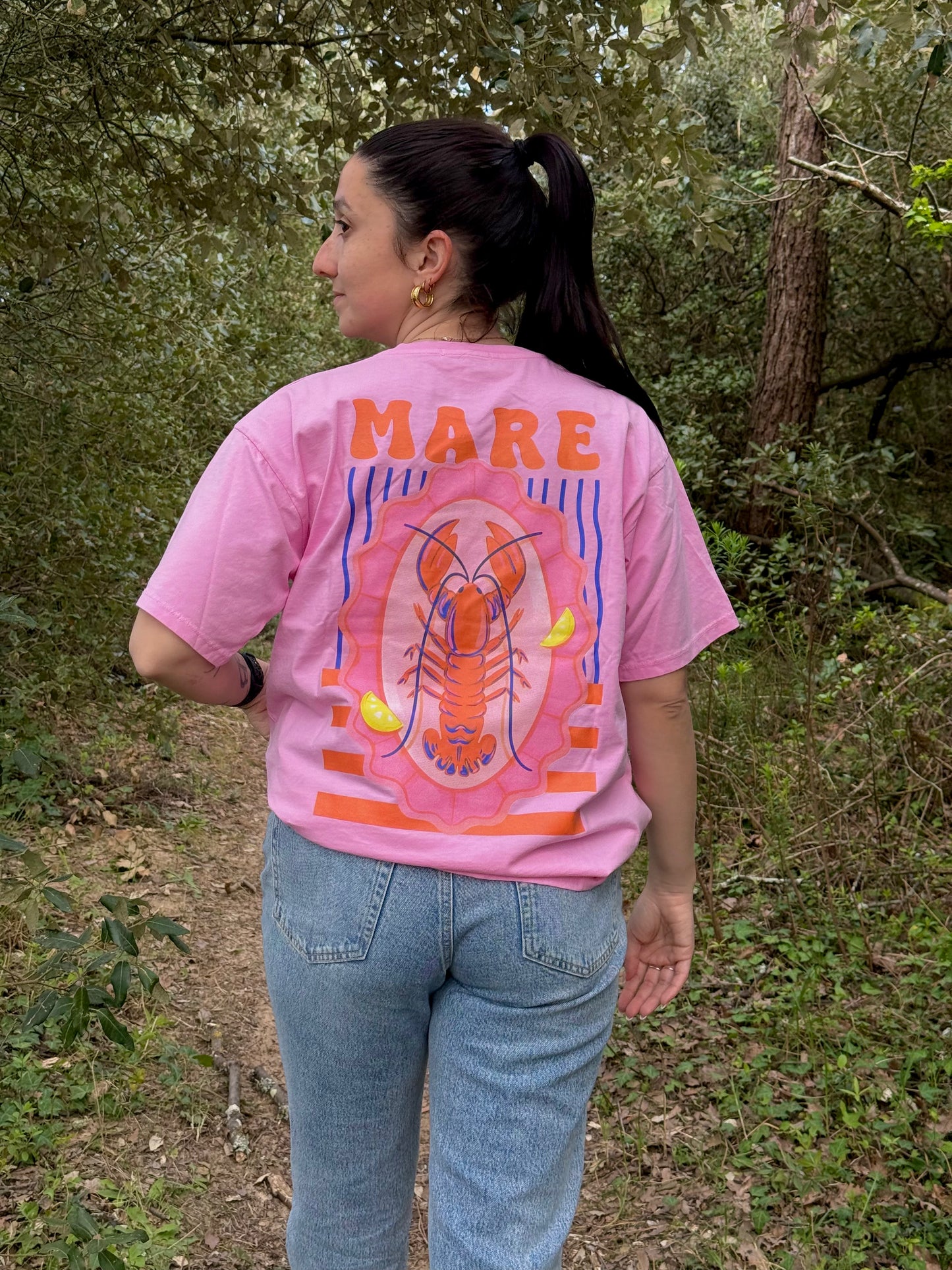 T-shirt Homard rose