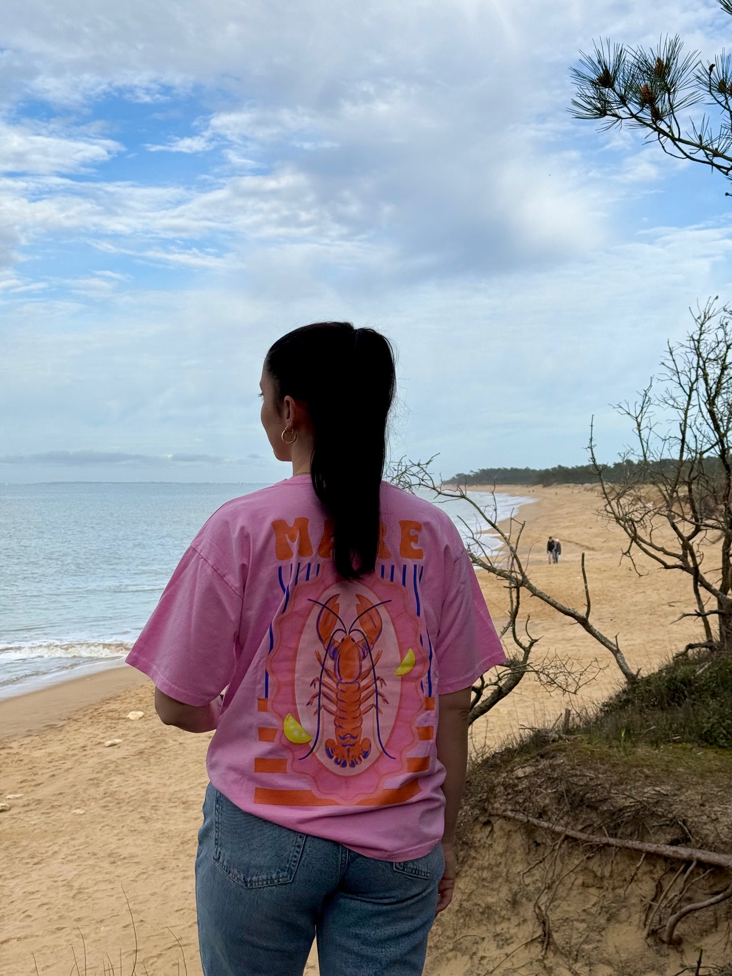 T-shirt Homard rose