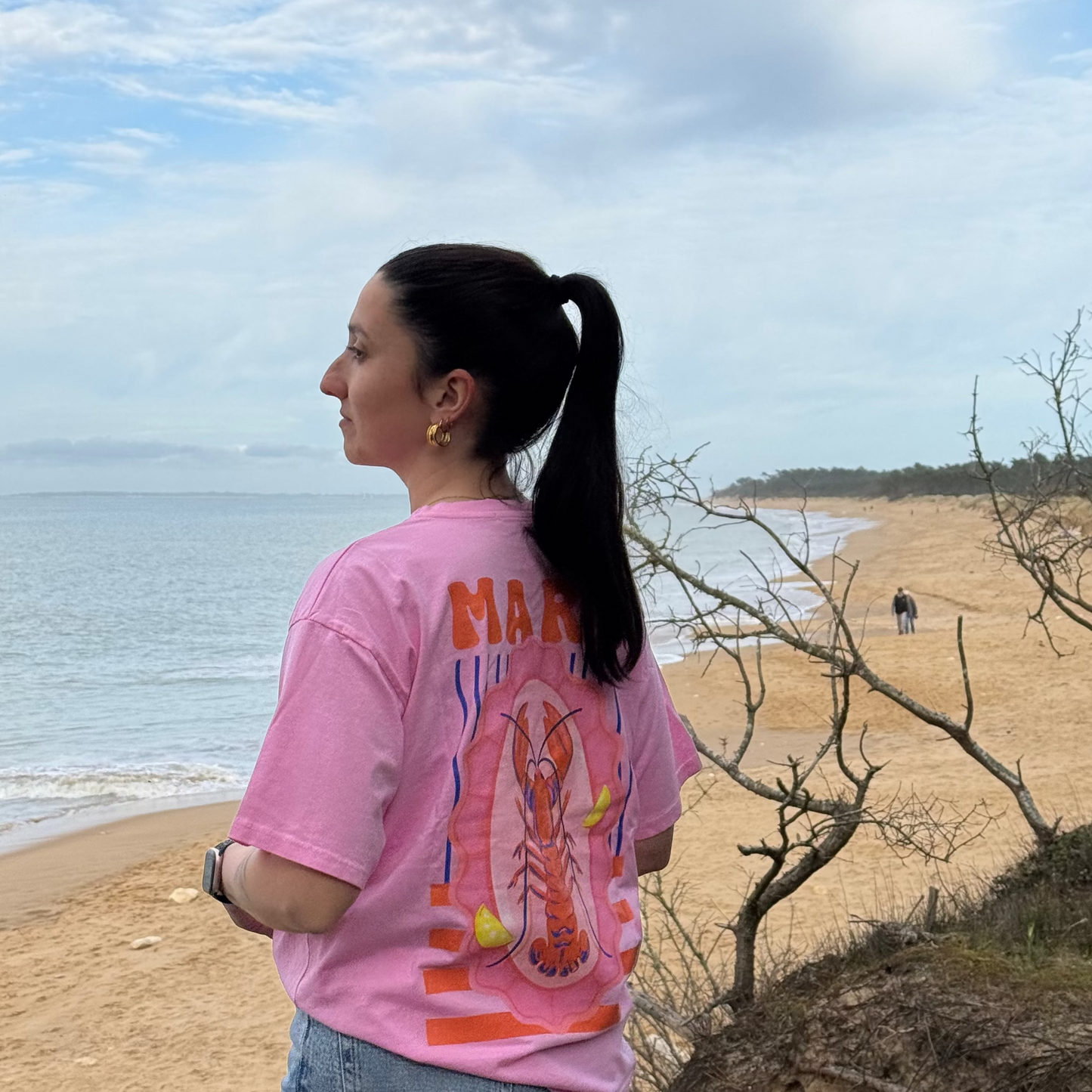 T-shirt Homard rose