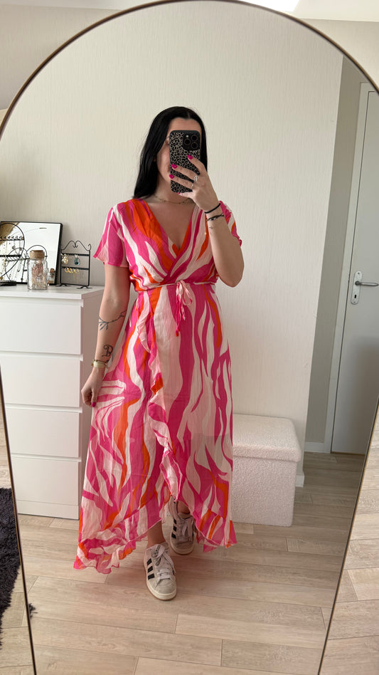 Robe longue cache coeur