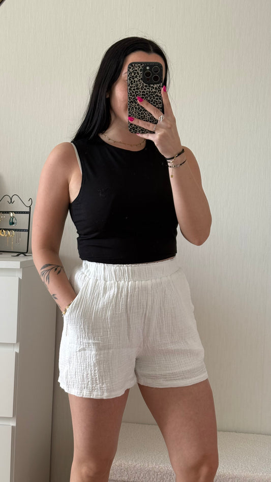 Short en gaze de coton