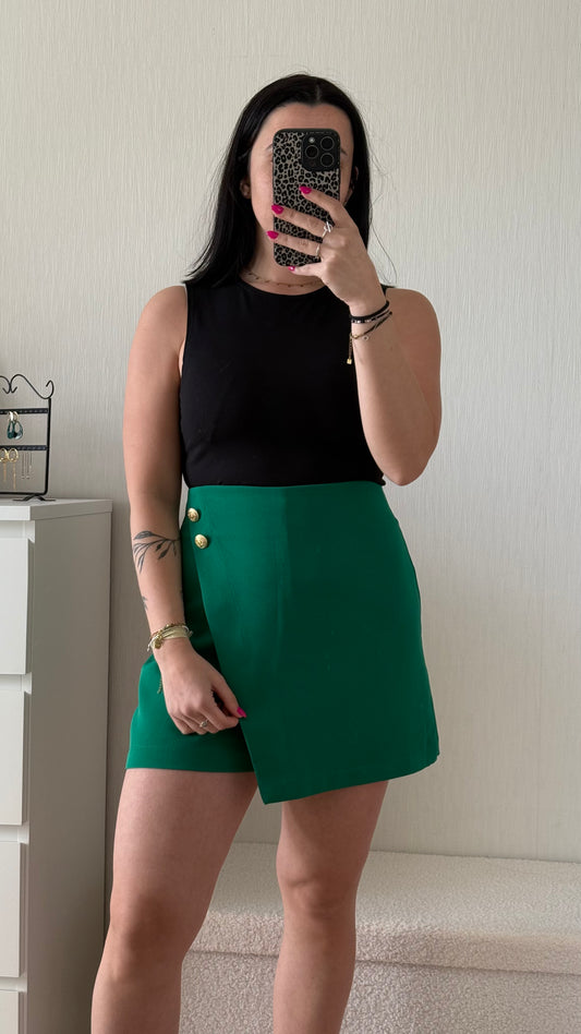 Jupe short verte