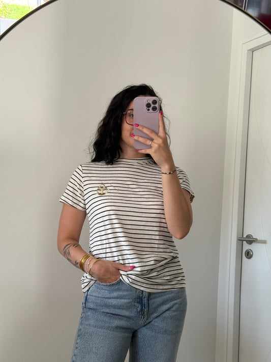 T-shirt ancre marinière