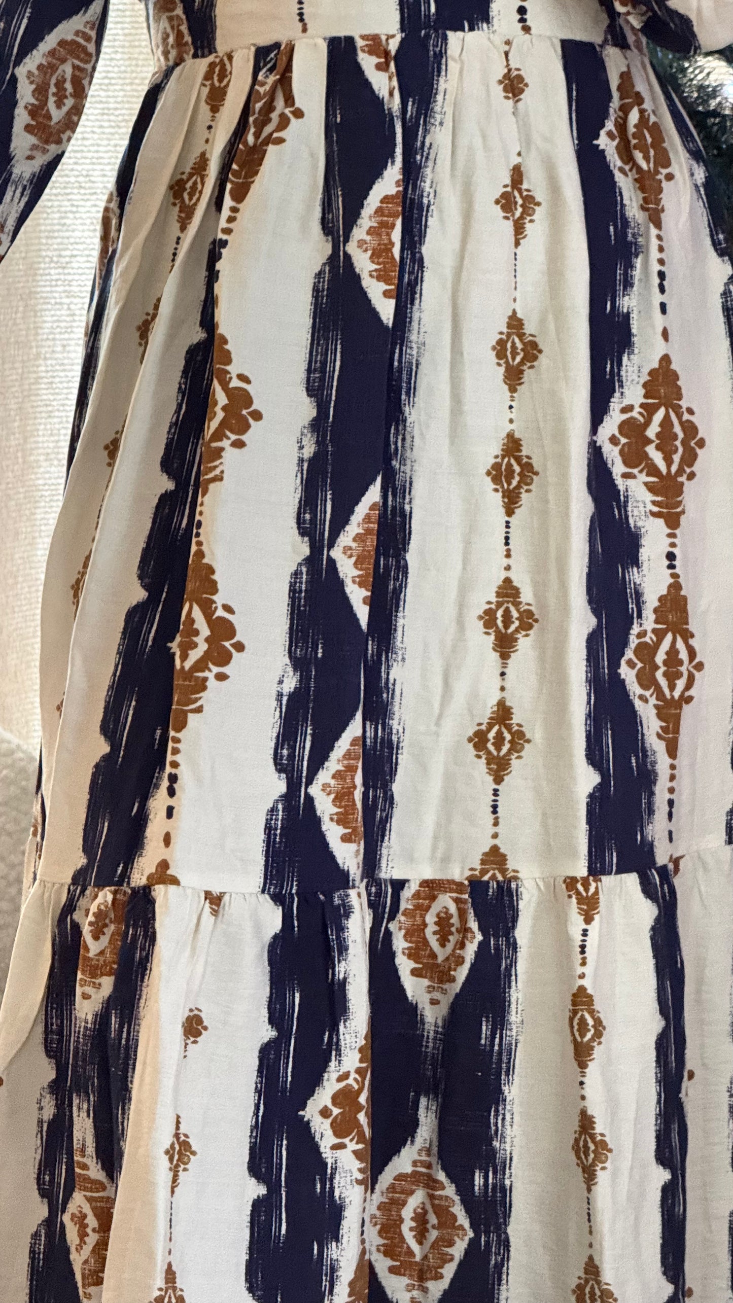 Robe longue à motifs