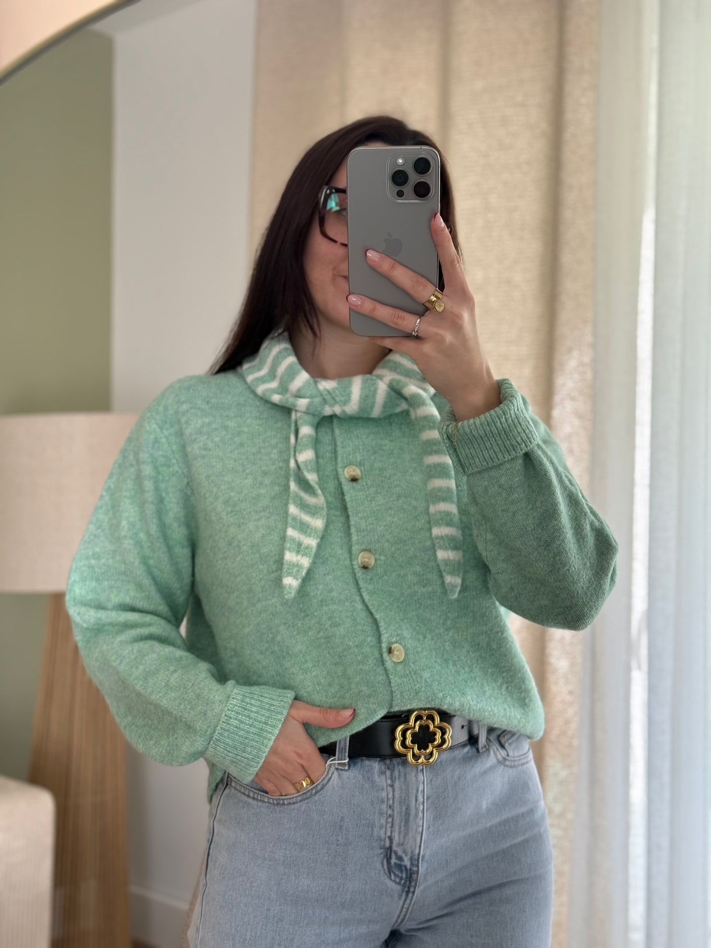 Gilet vert Esmee