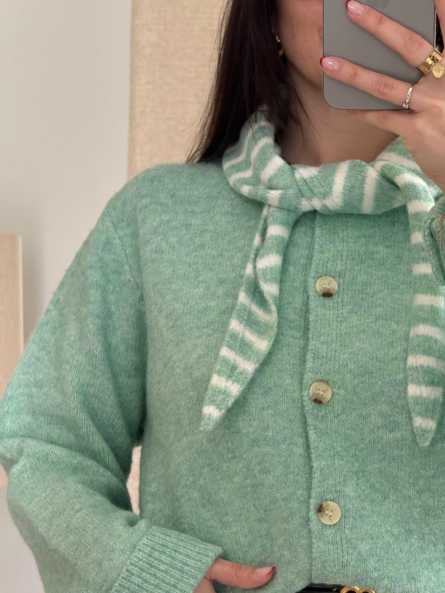 Gilet vert Esmee