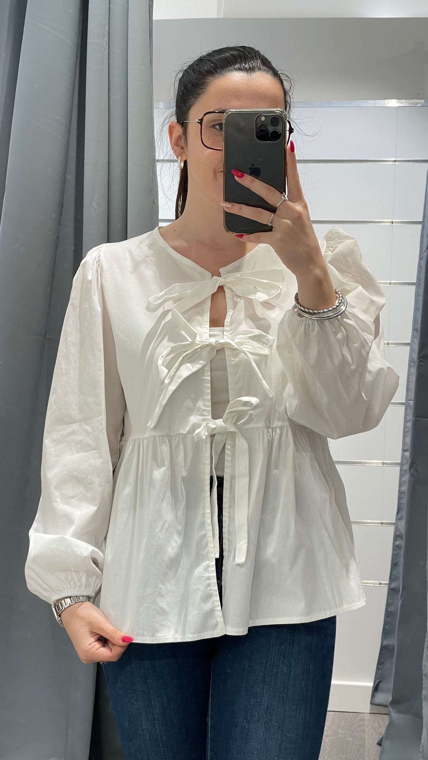 Blouse Aurora blanche